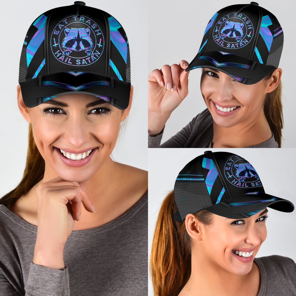 Raccoon Hologram Pattern Classic Cap For Daily Comfort Outdoor Fun And Weekend Vacations