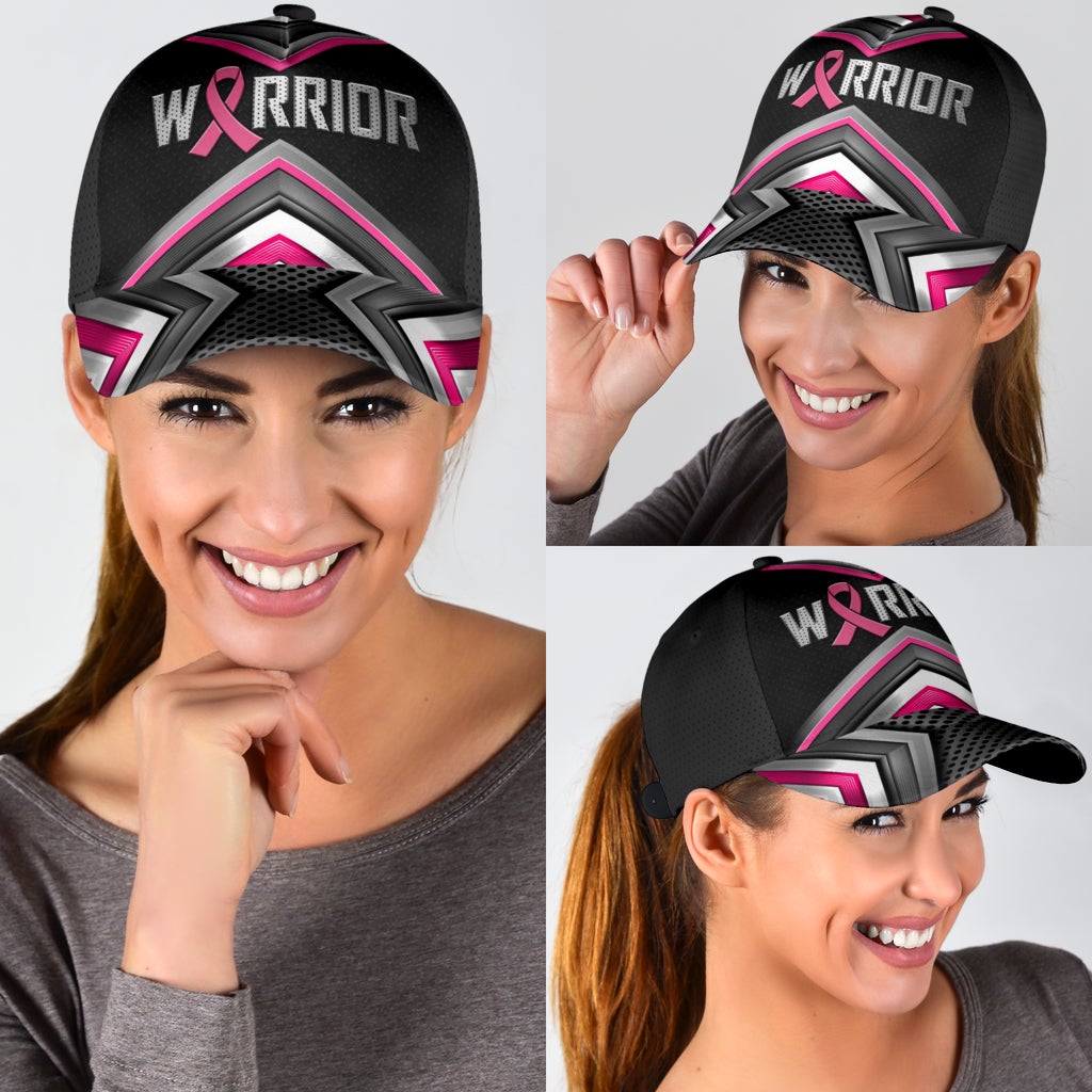 Breast Cancer Warrior Support Classic Cap For Relaxed Daily Style Vacations And Festival Wear