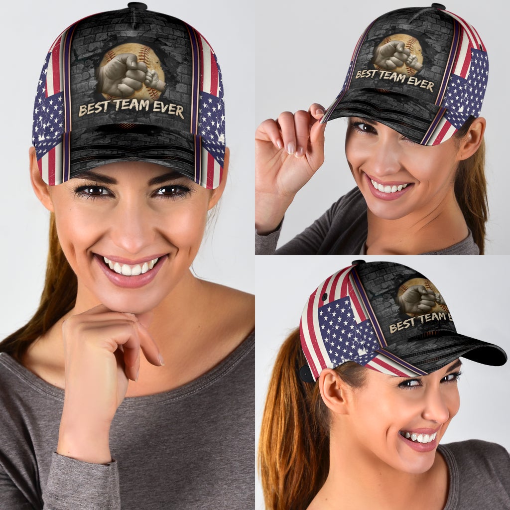 Baseball Father And Son Personalized Name Classic Cap For Casual Adventures Parties And Seasonal Styling