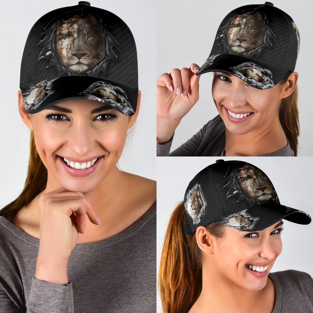 Faith Lion Jean Torn Classic Cap For Relaxed Daily Style Vacations And Festival Wear