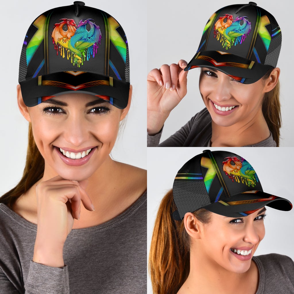 Love Is Love Dragon Pride Classic Cap For Daily Comfort Outdoor Fun And Weekend Vacations