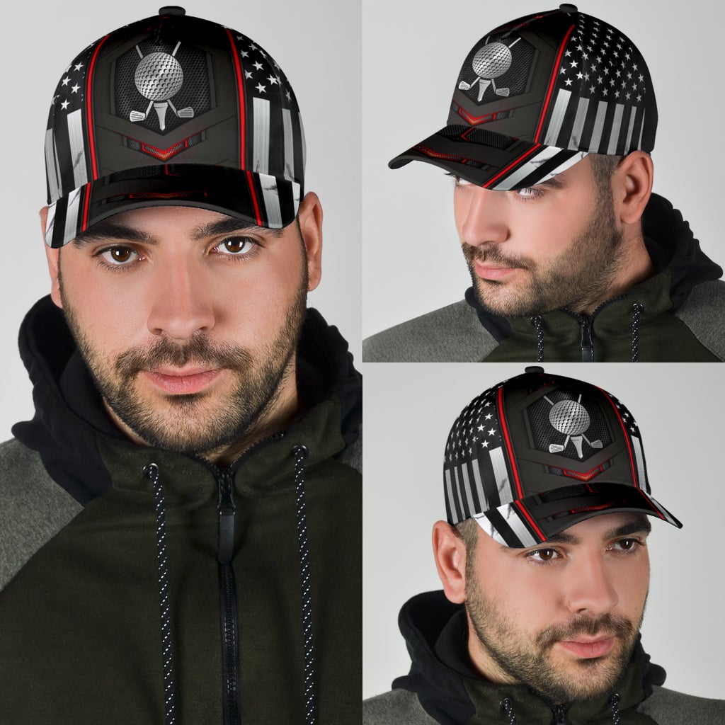 Golf Red Flag Carbon Classic Cap For Casual Adventures Parties And Seasonal Styling