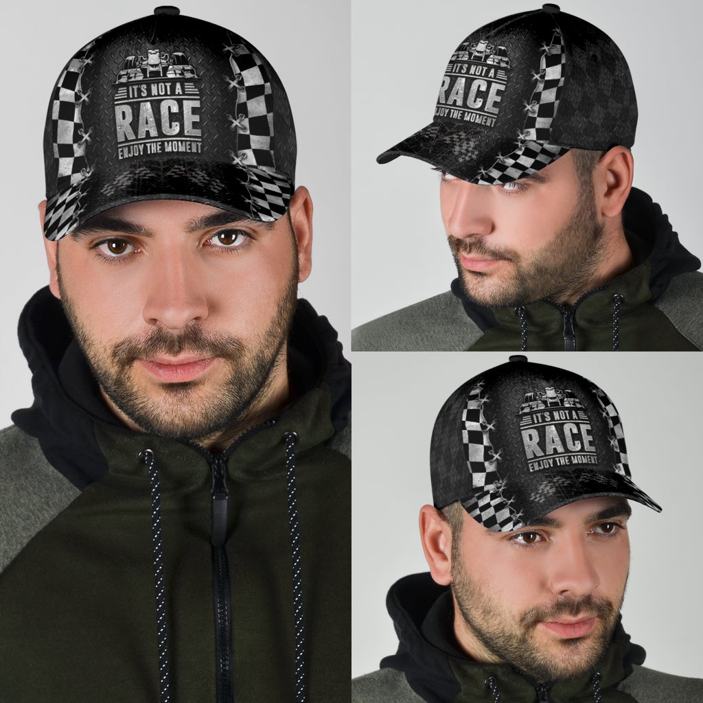 Racing It S Not A Race Enjoy The Moment Classic Cap For Summer Vacations Parties And Outdoor Events