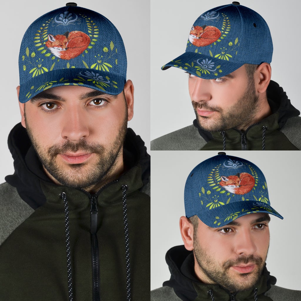 Fox Flower Nature Classic Cap For Outdoor Activities Weekend Trips And Casual Wear
