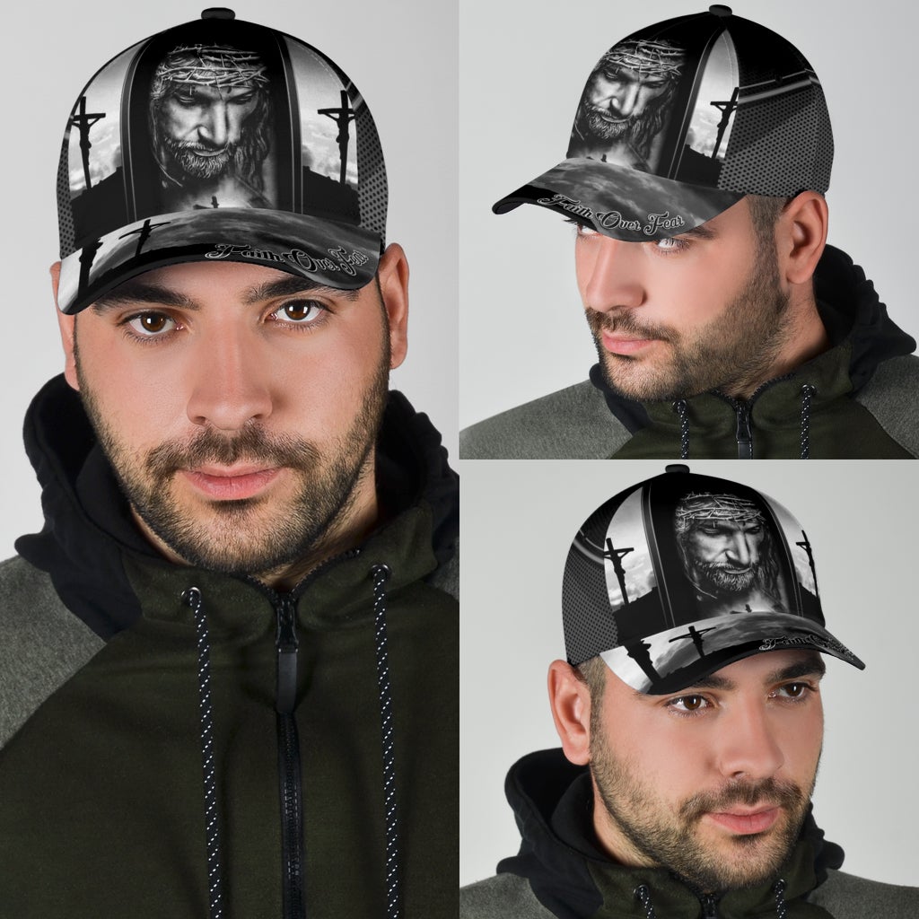 Faith Over Fear Message Classic Cap For Festivals Holidays And Comfortable Everyday Wear