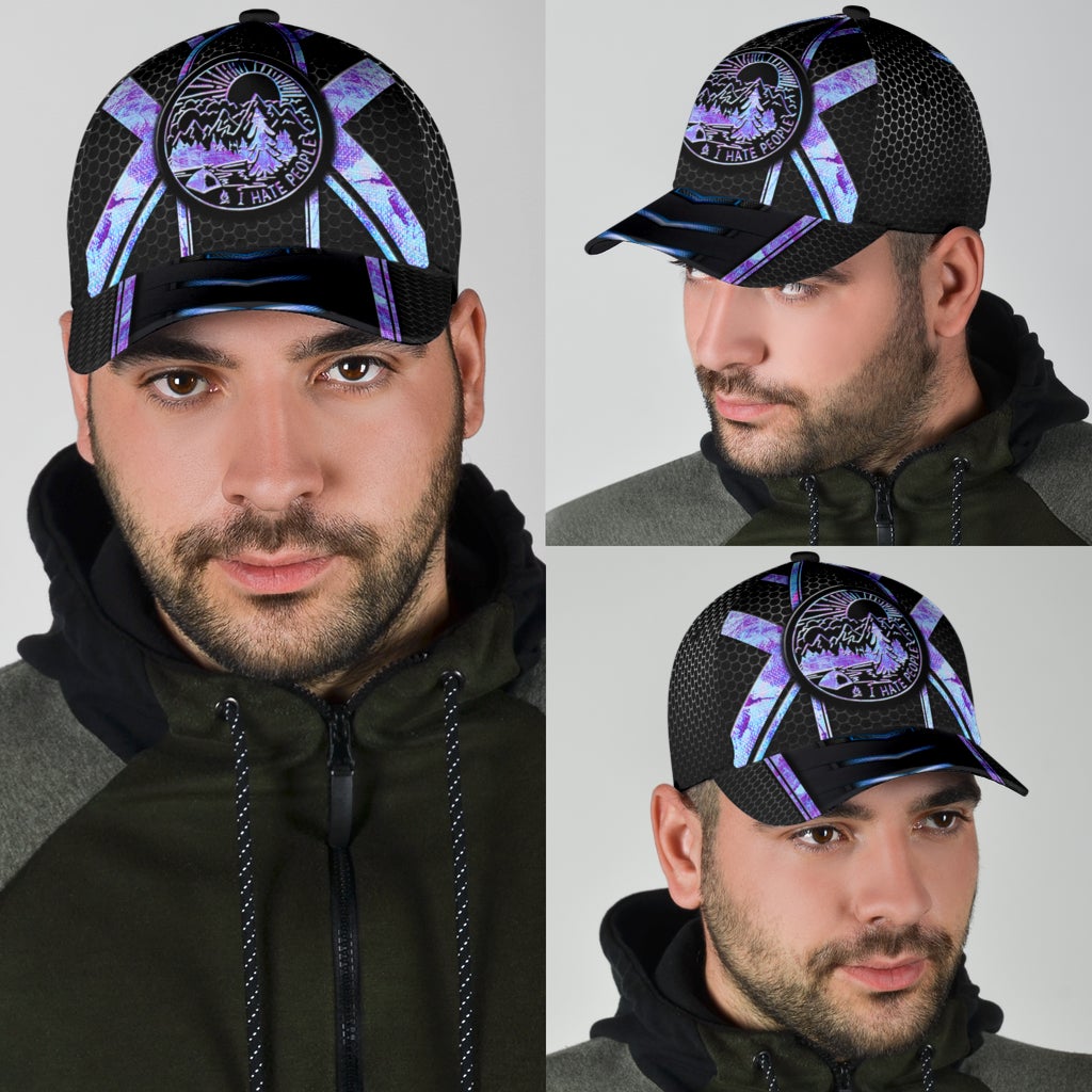 Camping I Hate People Classic Cap For Seasonal Events Outdoor Trips And Everyday Comfort