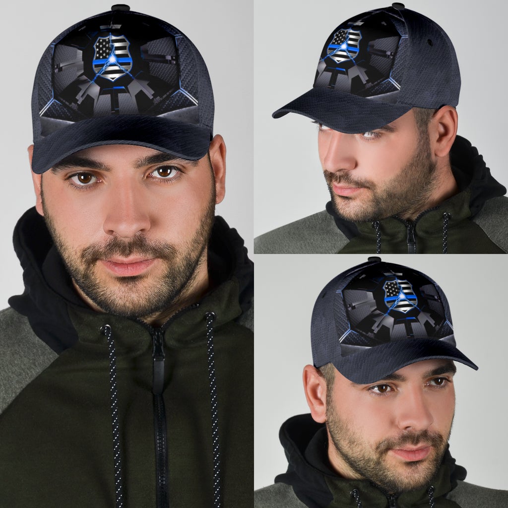 Back The Blue Hexagonal Police Classic Cap For Casual Styling Holiday Travel And Weekend Adventures