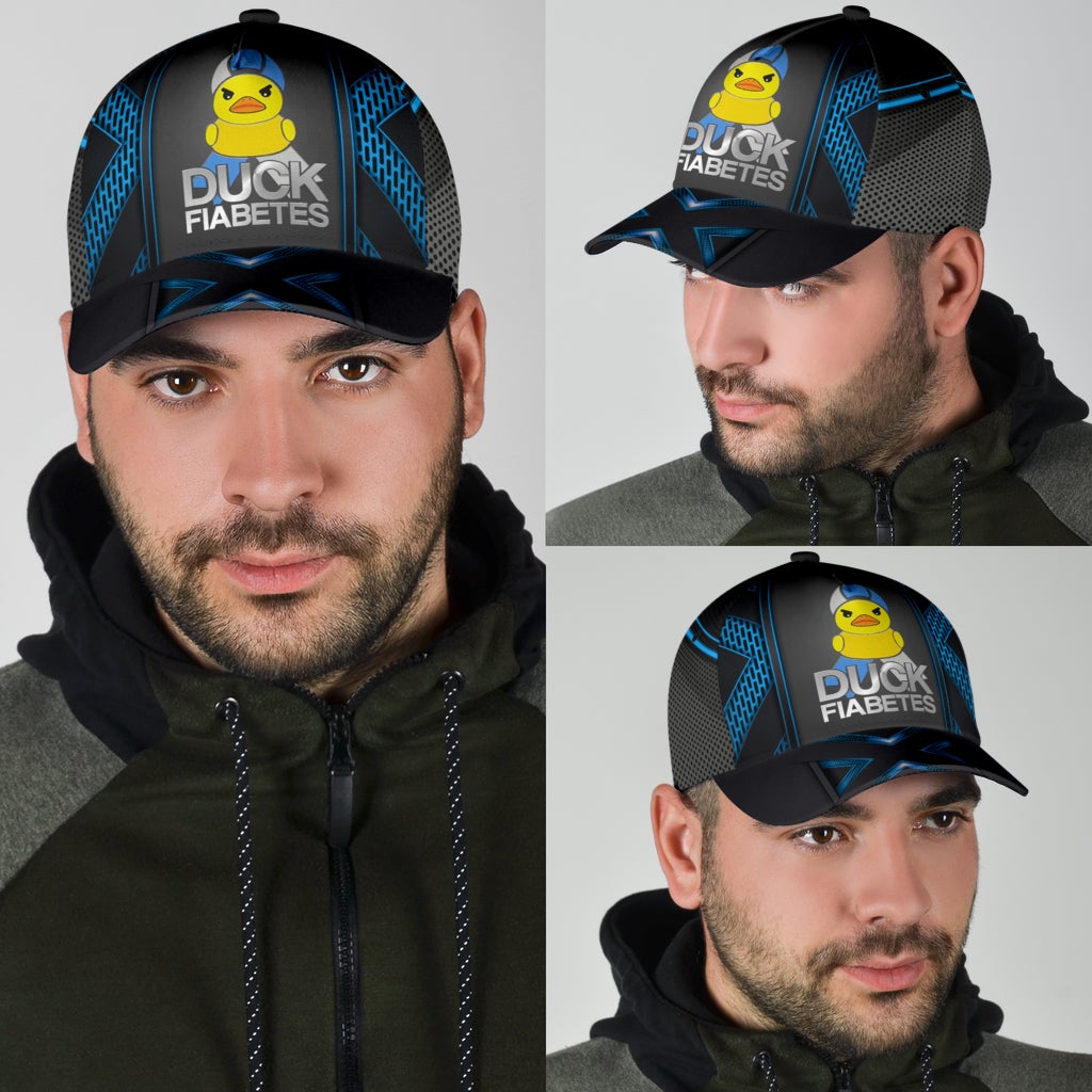 Duck Diabetes Awareness Classic Cap For Summer Activities Vacations And Comfortable Daily Wear