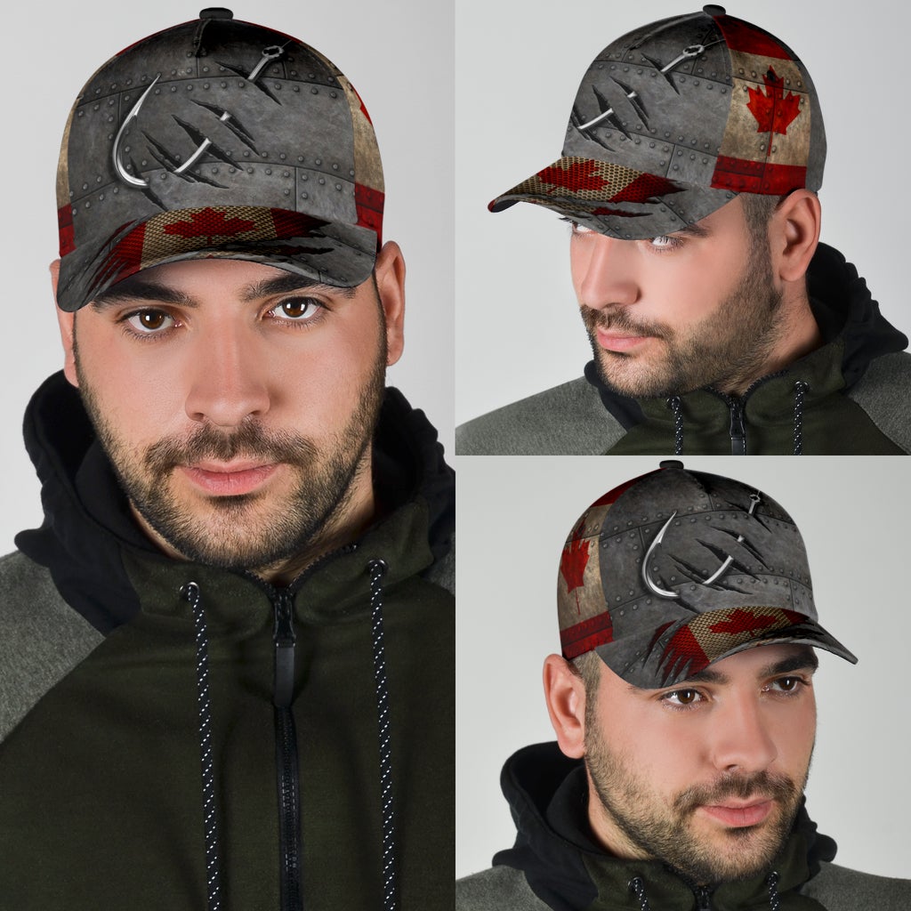 Fishing Canada Flag Outdoor Classic Cap For Holiday Trips Daily Outfits And Thoughtful Gifting