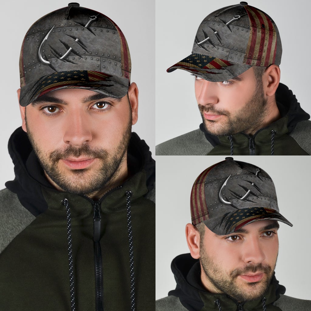 Fishing Iron American Classic Cap For Everyday Accessories Vacations And Outdoor Fun