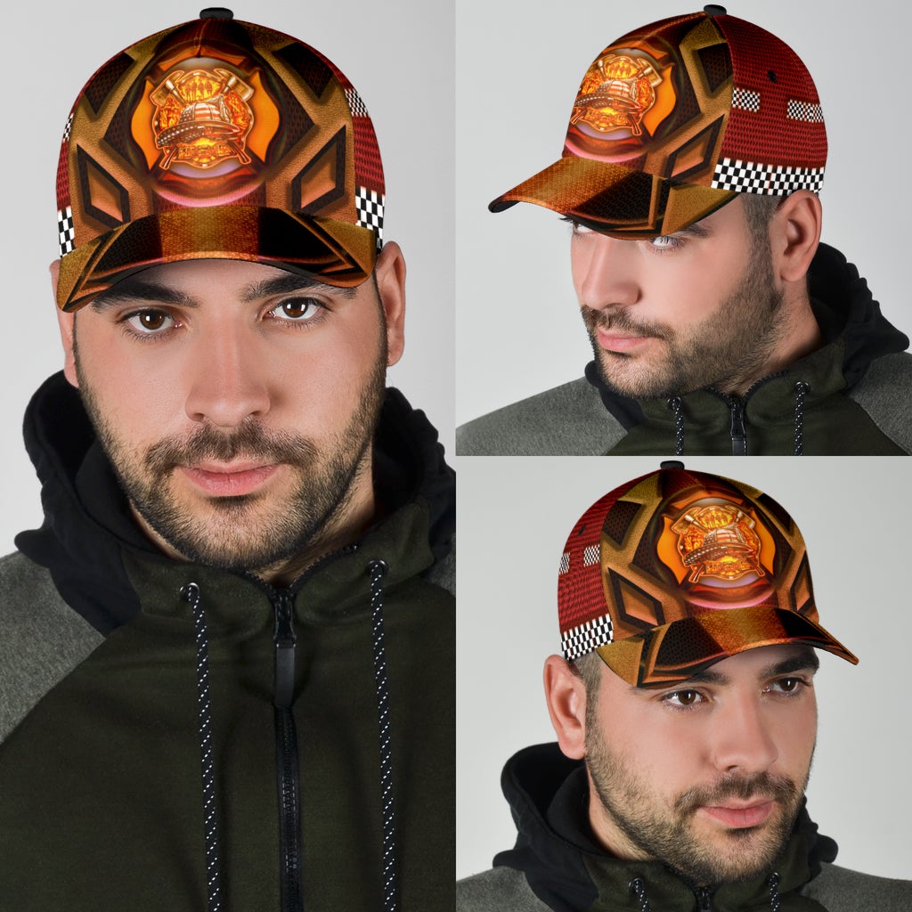 Back The Red Firefighter Classic Cap For Seasonal Outings Outdoor Adventures And Daily Wear
