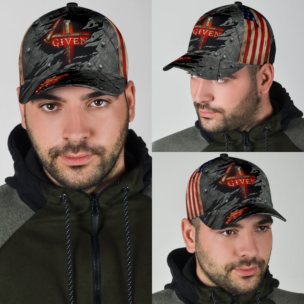 Jesus Forgiven Grace Message Classic Cap For Daily Styling Weekend Travel And Outdoor Activities