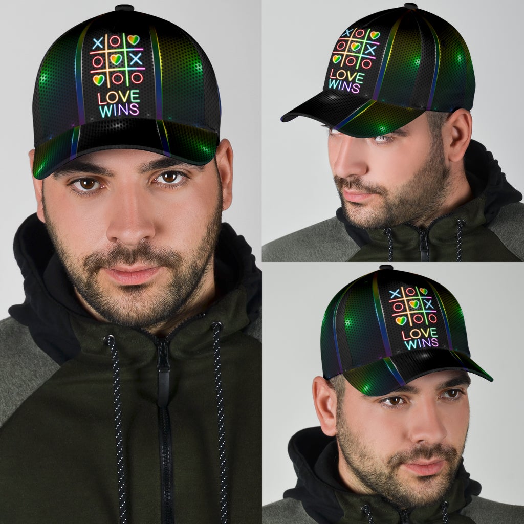 LGBT Love Wins Pride Message Classic Cap For Vacation Style Outdoor Activities And Daily Comfort