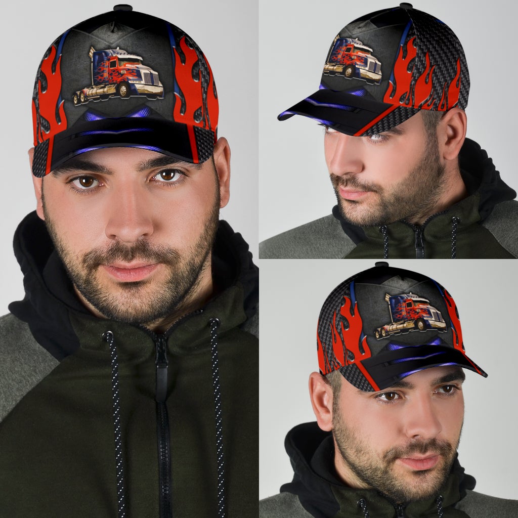 Cool Truck Driver Lifestyle Road Life Classic Cap For Seasonal Outings Outdoor Adventures And Daily Wear