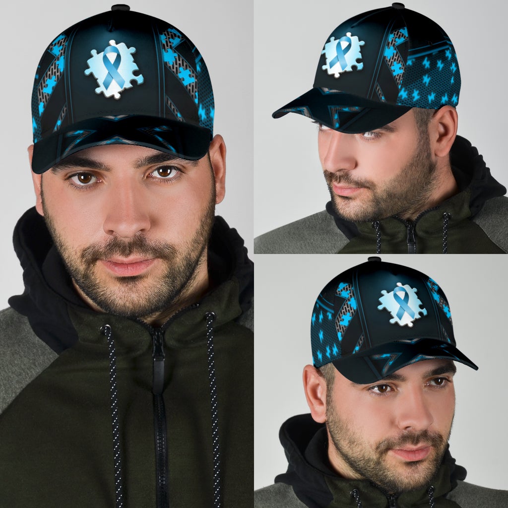 Autism Awareness Blue Support Classic Cap For Outdoor Travel Festivals And Relaxed Everyday Wear
