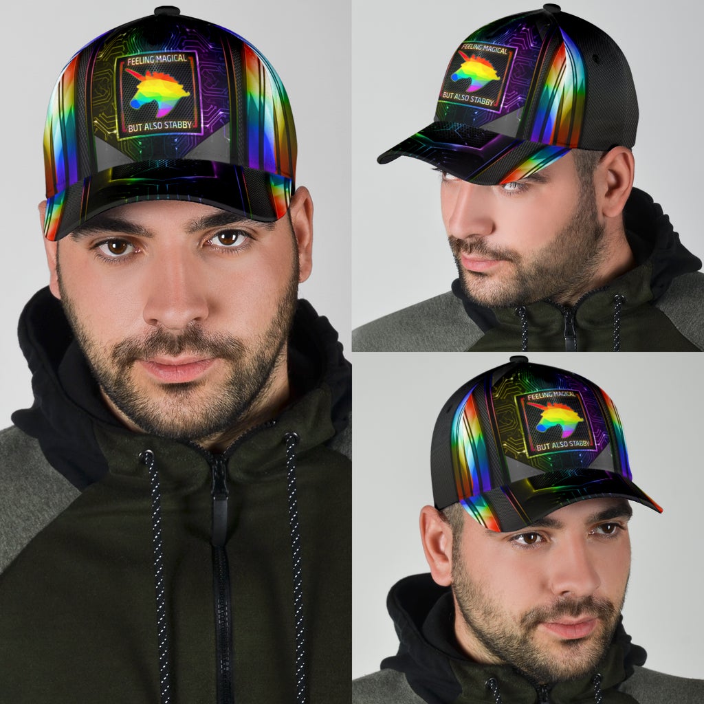 Pride Unicorn Magical Feeling Classic Cap For Everyday Wear Vacations And Seasonal Activities