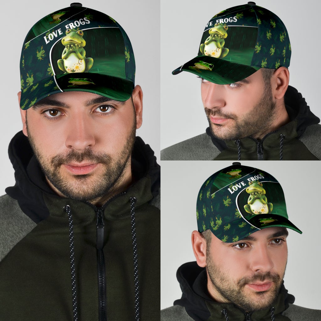 Love Frog Cute Nature Classic Cap For Holiday Trips Daily Outfits And Thoughtful Gifting