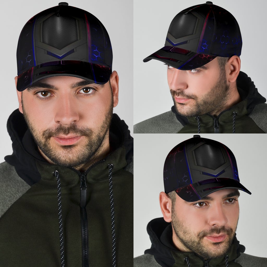 Carbon Pattern Modern Texture Classic Cap For Outdoor Travel Festivals And Relaxed Everyday Wear