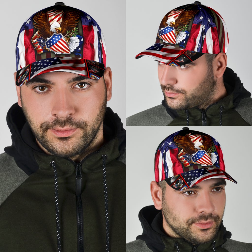 Eagle American Flag Patriotic Classic Cap For Weekend Adventures Festivals And Gift Giving