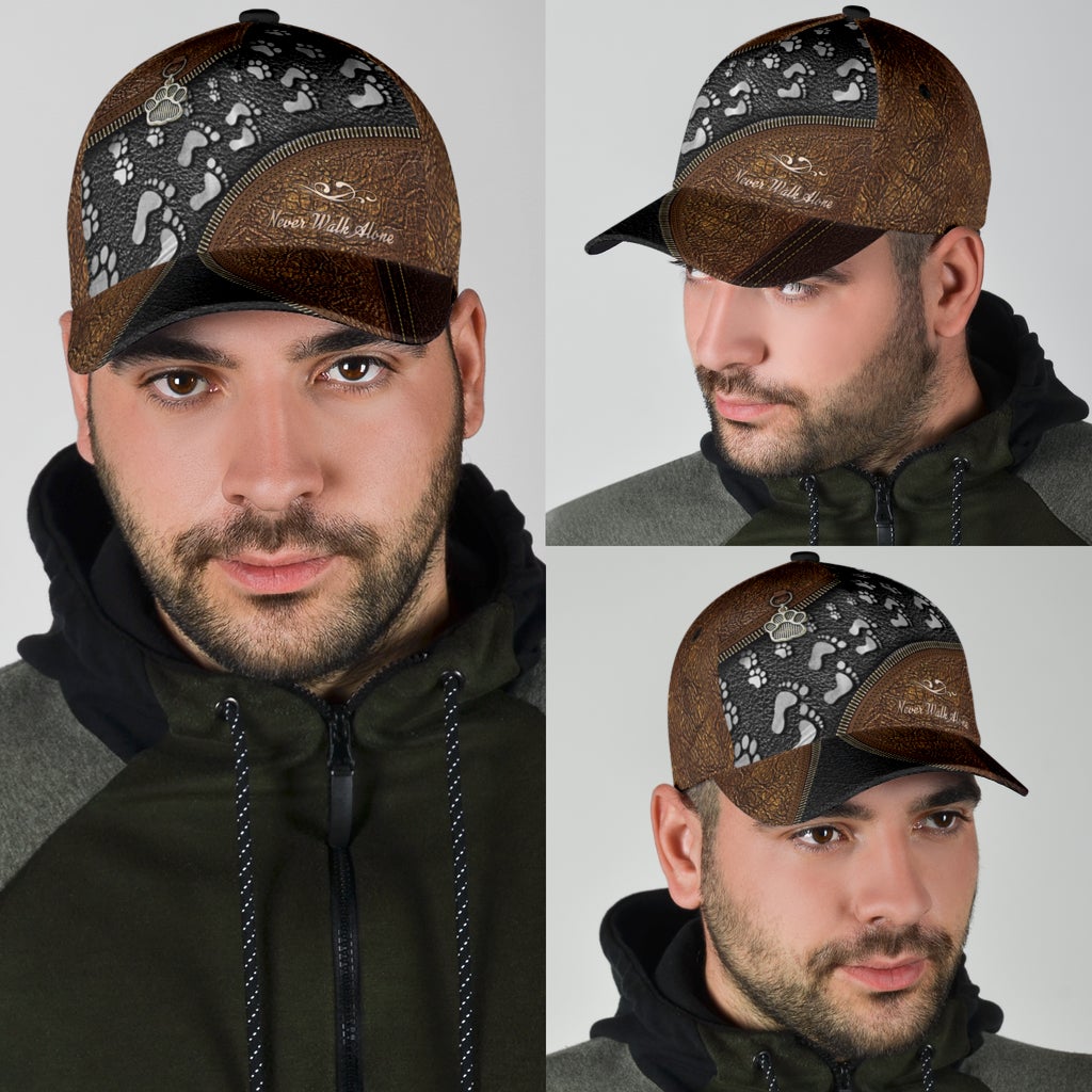 Dog Never Walk Alone Classic Cap For Comfortable Casual Wear Holidays And Outdoor Trips