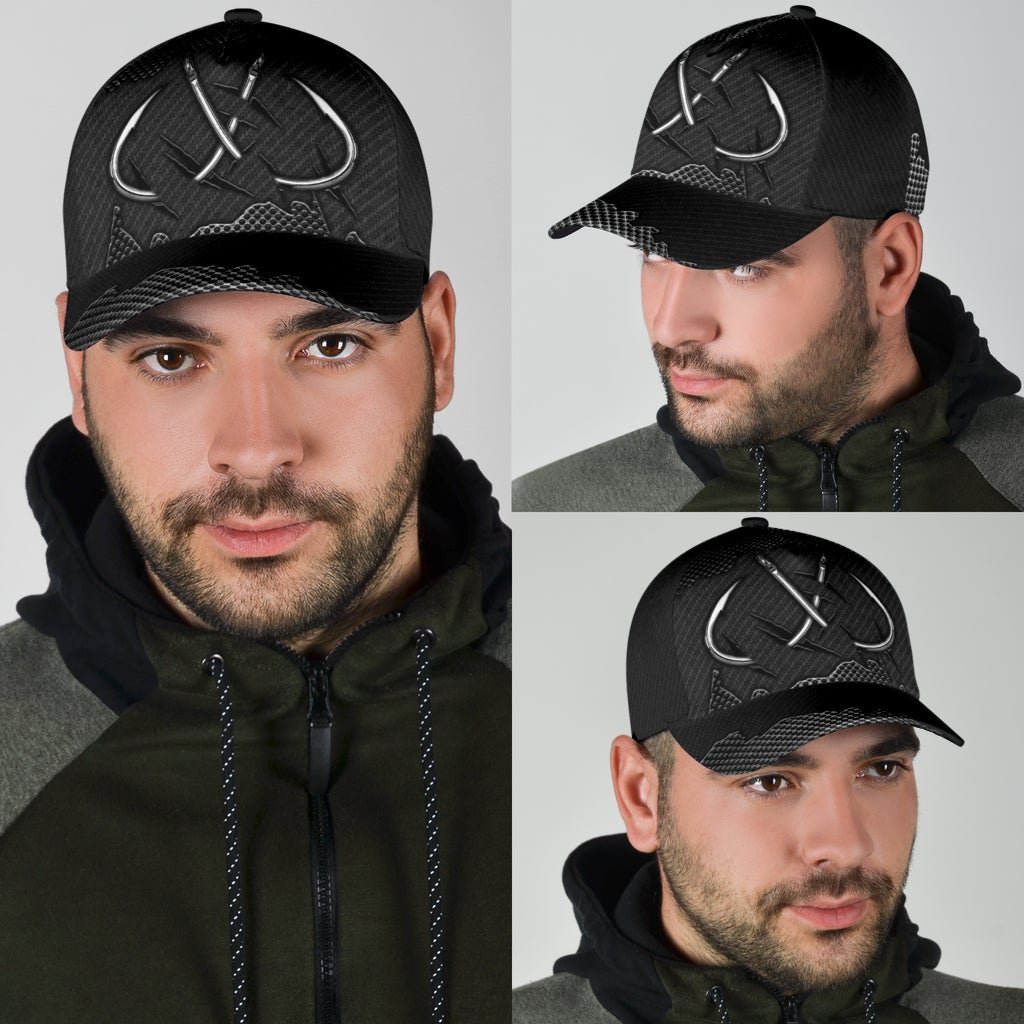 Stainless Fishing Hook Angler Classic Cap For Weekend Travel Outdoor Events And Casual Outfits