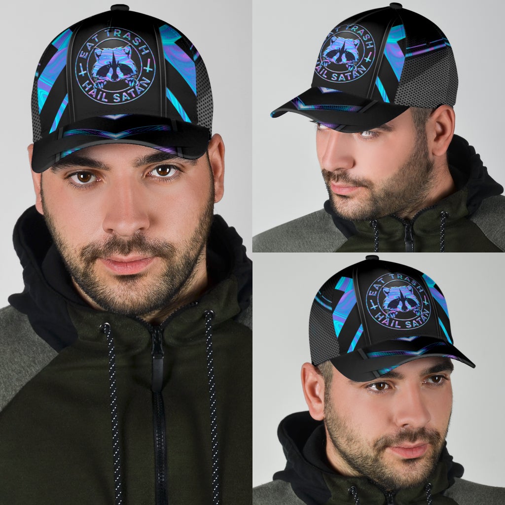 Raccoon Hologram Pattern Classic Cap For Daily Comfort Outdoor Fun And Weekend Vacations