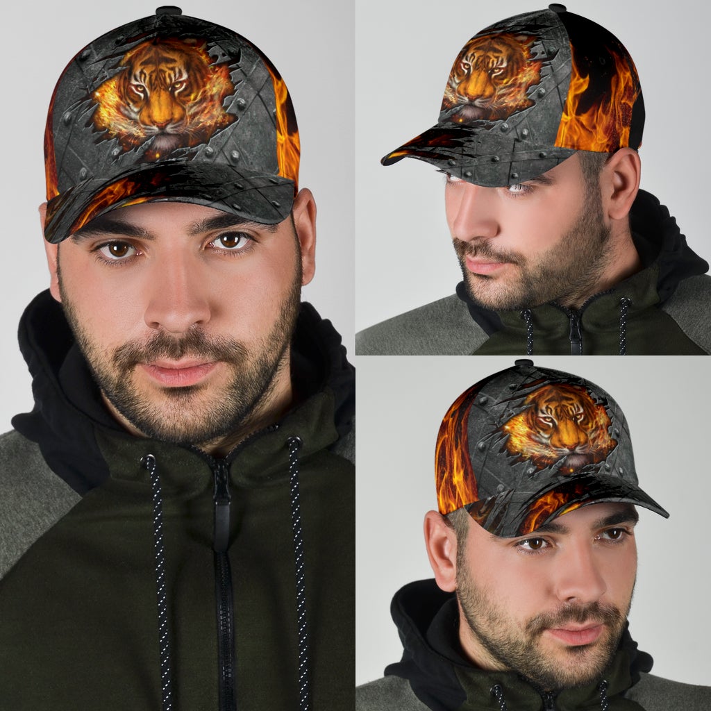Fire Tiger Lava Energy Classic Cap For Beach Days Travel And Relaxed Everyday Outfits