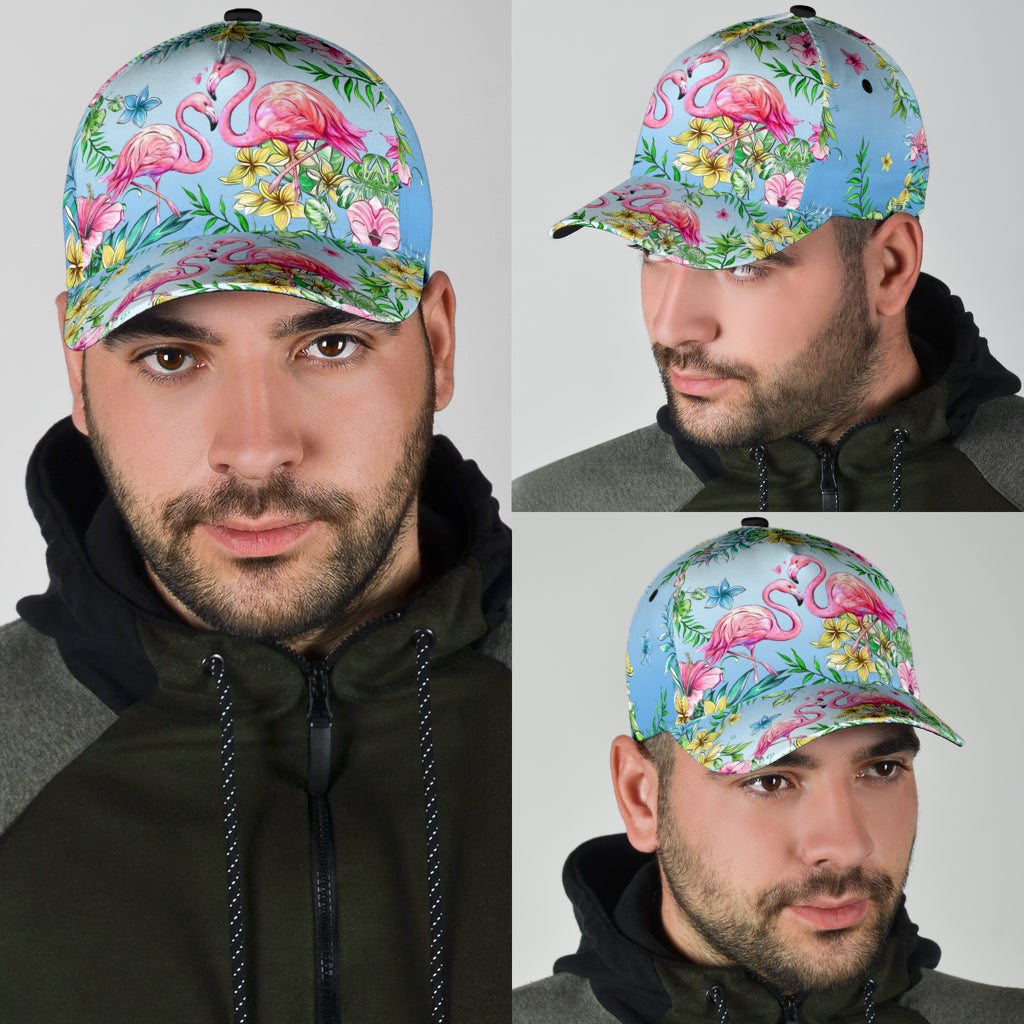 Flamingo Tropical Pattern Classic Cap For Outdoor Adventures Festivals And Casual Wear