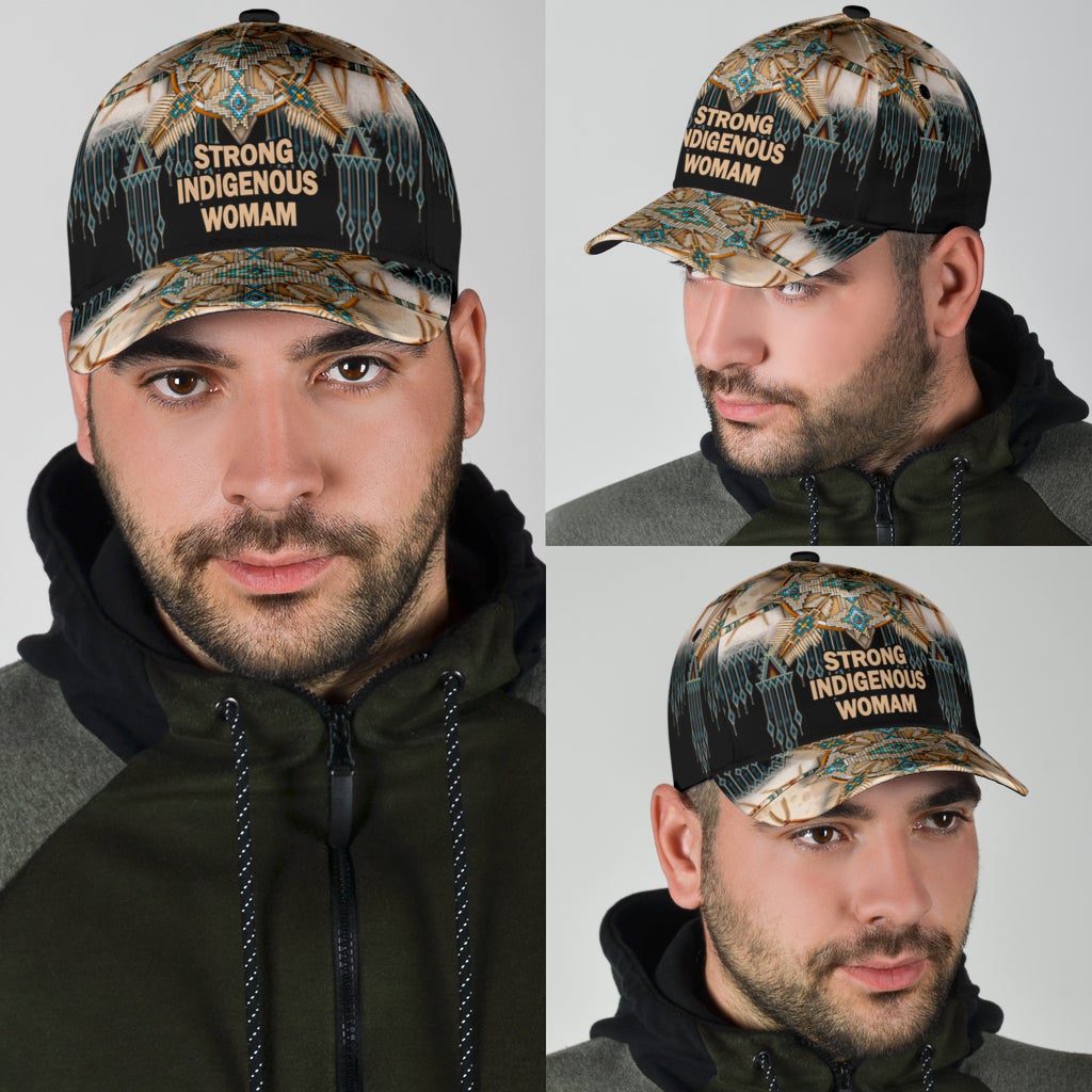 Strong Indigenous Woman Native Heritage Classic Cap For Casual Styling Holiday Travel And Weekend Adventures