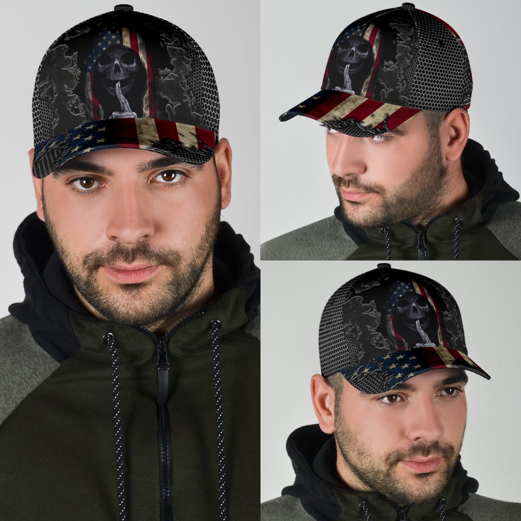 Crack Skull American Classic Cap For Casual Styling Holiday Travel And Weekend Adventures