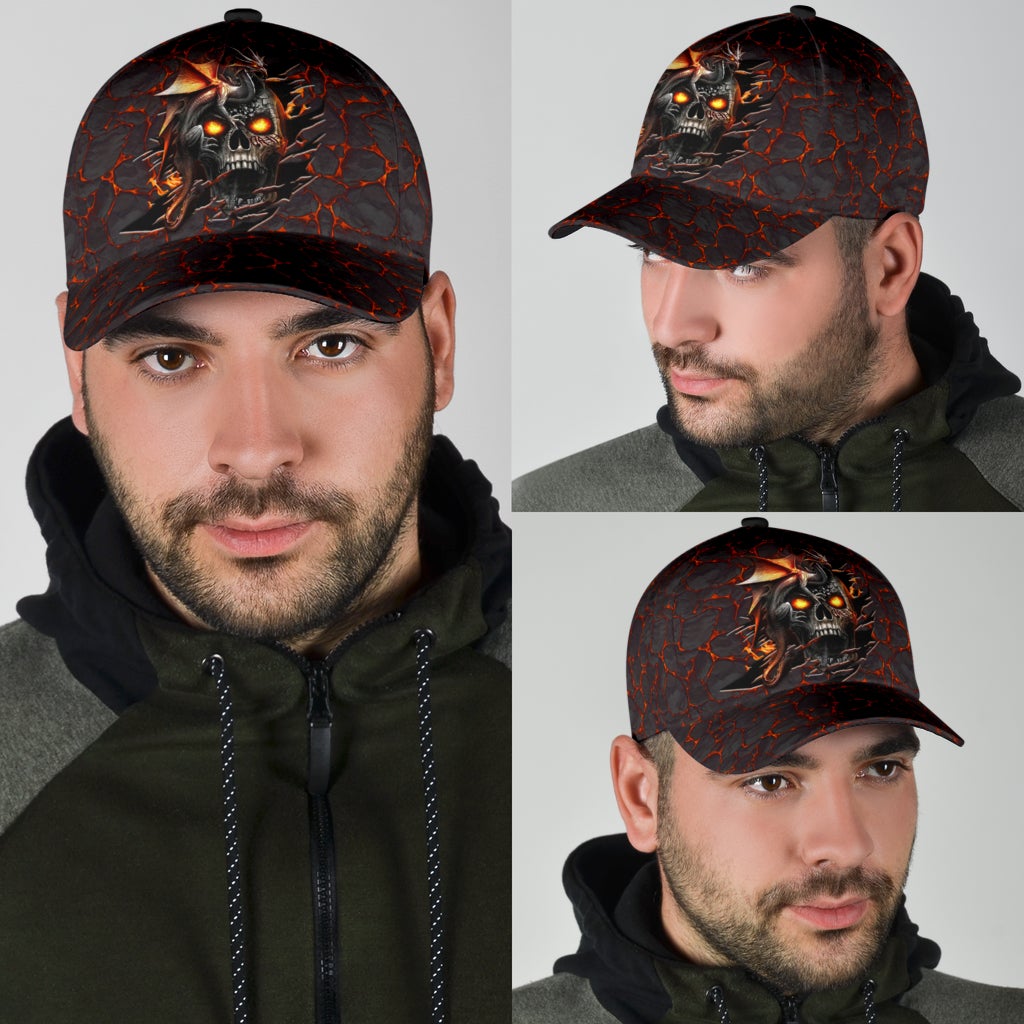 Skull Dragon Fire Fantasy Classic Cap For Casual Gatherings Travel And Thoughtful Gift Giving