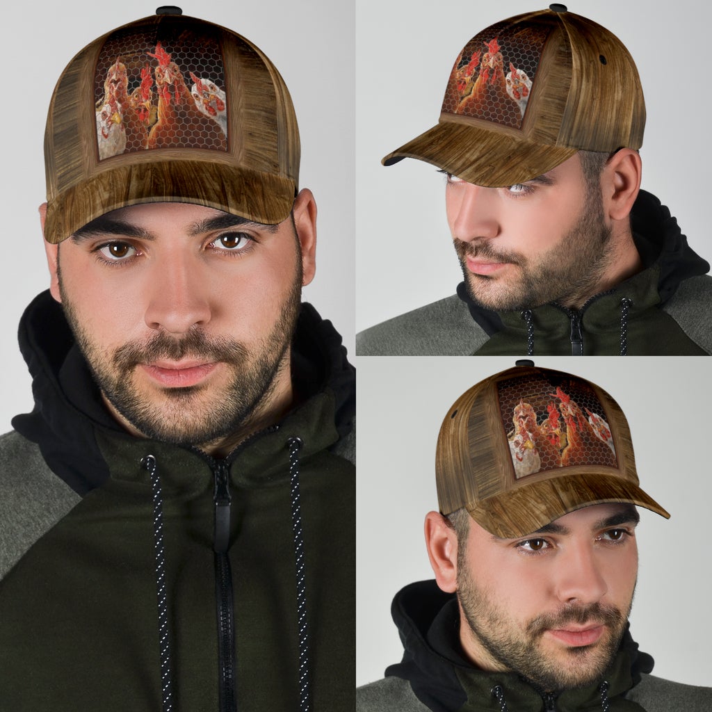 Rooster Family Farm Life Classic Cap For Everyday Accessories Vacations And Outdoor Fun