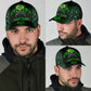 Skull Biohazard Mask Green Classic Cap For Outdoor Events Beach Travel And Relaxed Daily Style