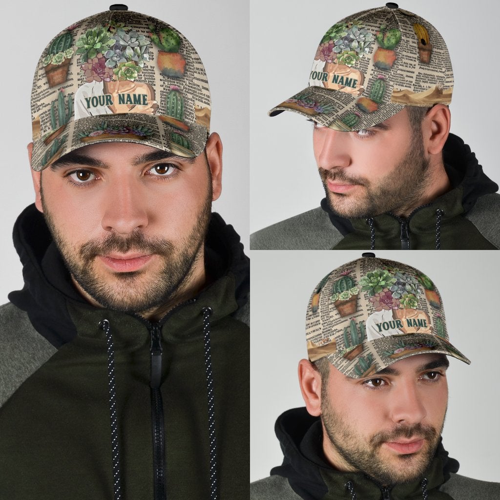Custom Gardening Personalized Name Classic Cap For Parties Vacations And Relaxed Daily Outfits