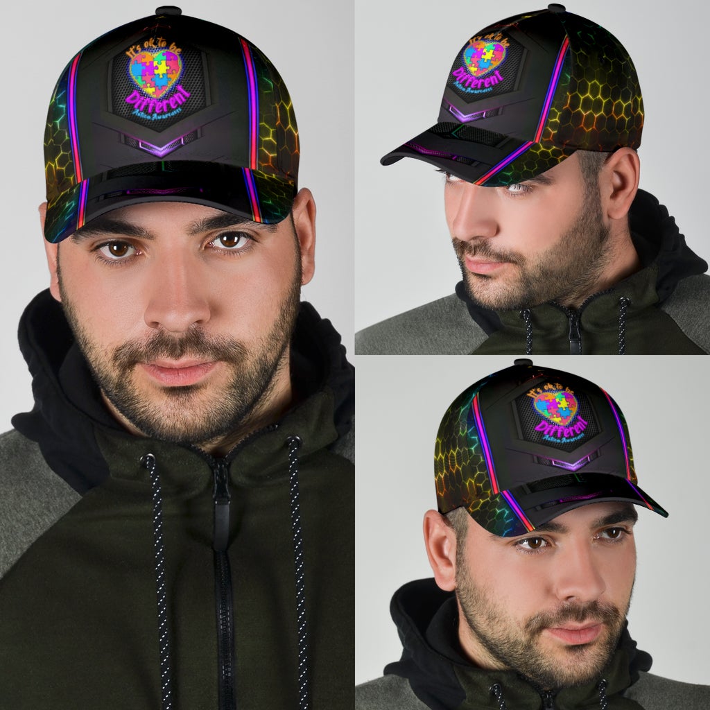 Autism Different Not Less Classic Cap For Weekend Adventures Festivals And Gift Giving
