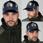 Blue God Bless America Eagle Classic Cap For Outdoor Adventures Festivals And Casual Wear