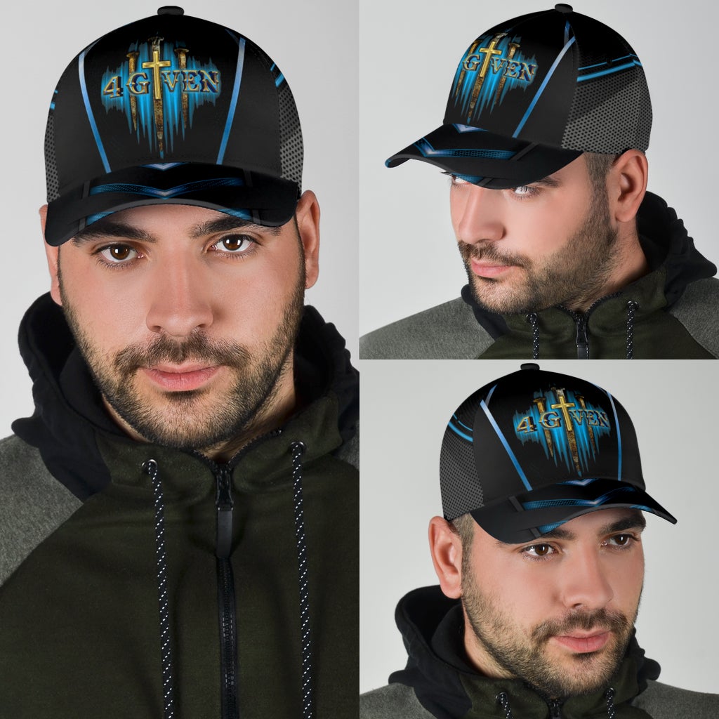 Faith Cross Nails Forgiven Classic Cap For Everyday Wear Vacations And Seasonal Activities