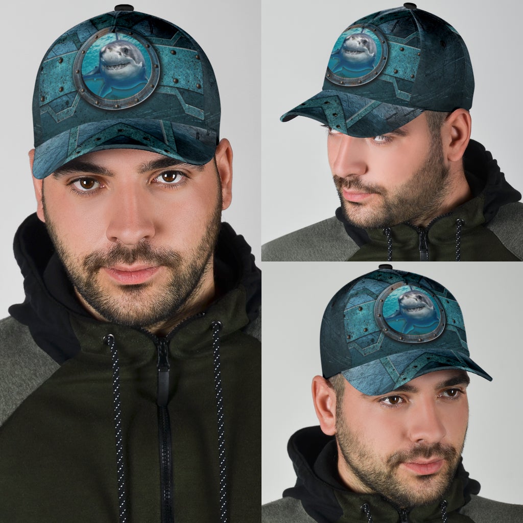 Shark Lover Ocean Classic Cap For Summer Outings Festivals And Relaxed Daily Wear