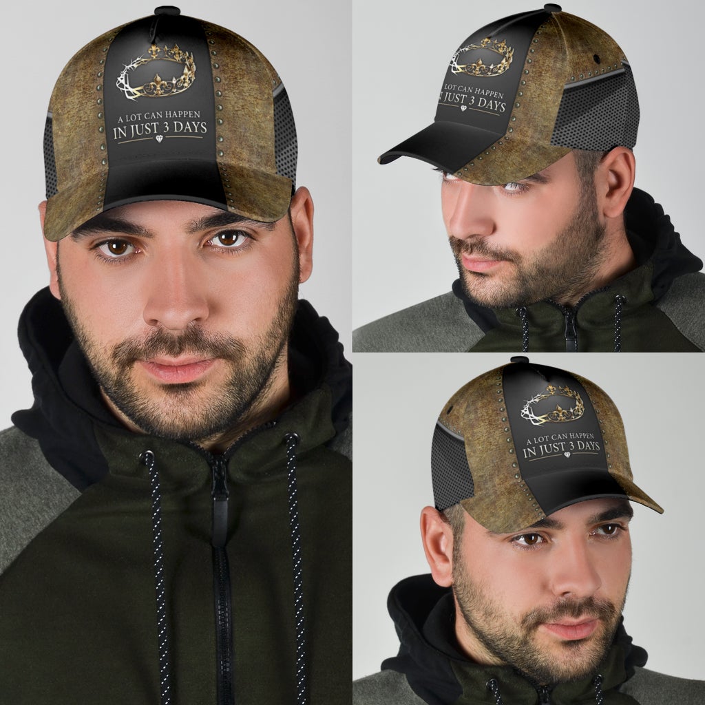 Faith Three Days Miracle Message Classic Cap For Casual Gatherings Travel And Thoughtful Gift Giving