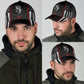 German Shepherd Red Flag Carbon Classic Cap For Summer Vacations Parties And Outdoor Events