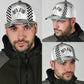 White Leather Racing Pattern Classic Cap For Outdoor Travel Parties And Thoughtful Holiday Gifting