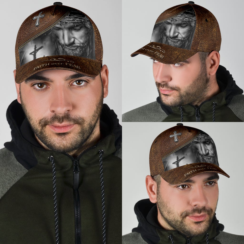 Faith Over Fear Message Classic Cap For Holiday Trips Daily Outfits And Thoughtful Gifting