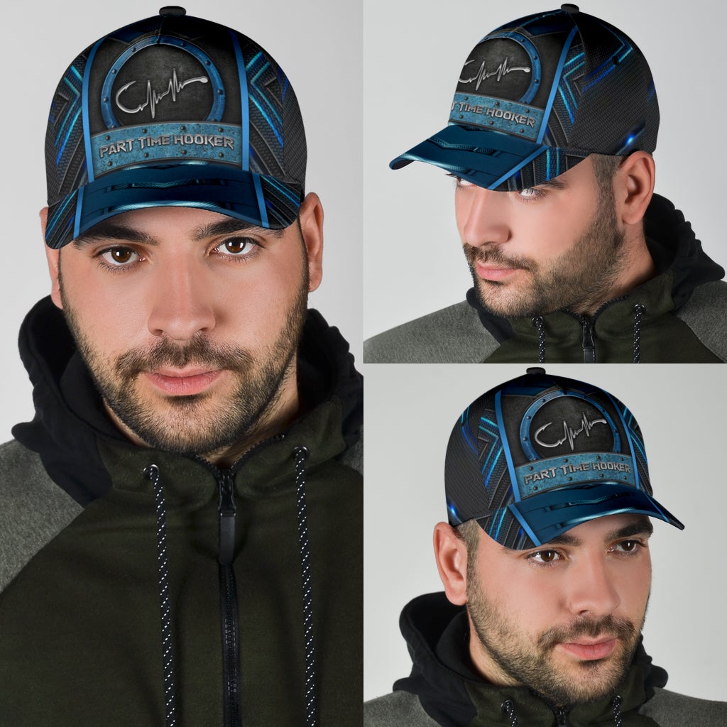 Fishing Humor Part Time Hooker Classic Cap For Casual Events Beach Trips And Thoughtful Gifting