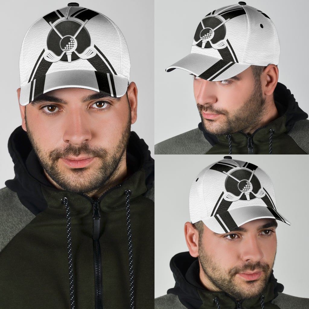 White Golf Sport Classic Cap For Festivals Travel Adventures And Casual Gift Giving