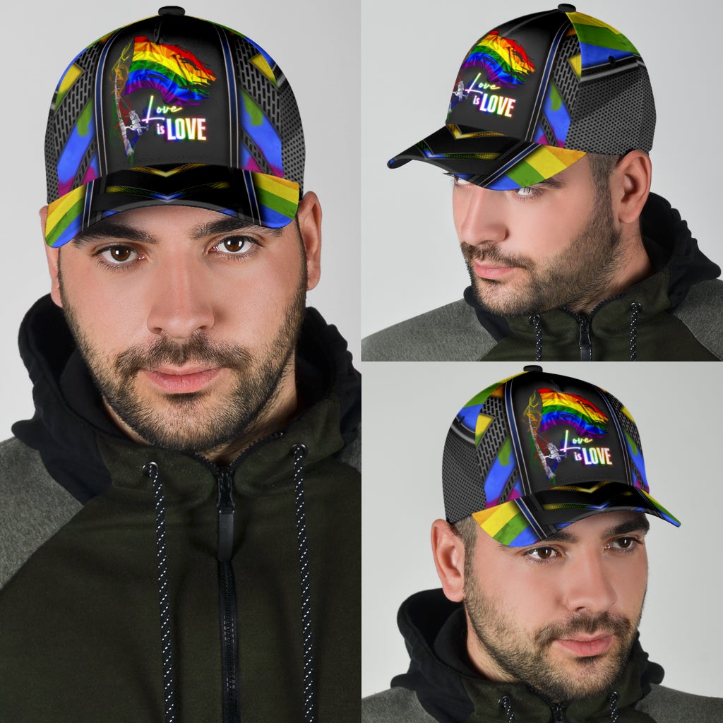 Pride Smoke Flag Fishing Classic Cap For Summer Vacations Parties And Outdoor Events