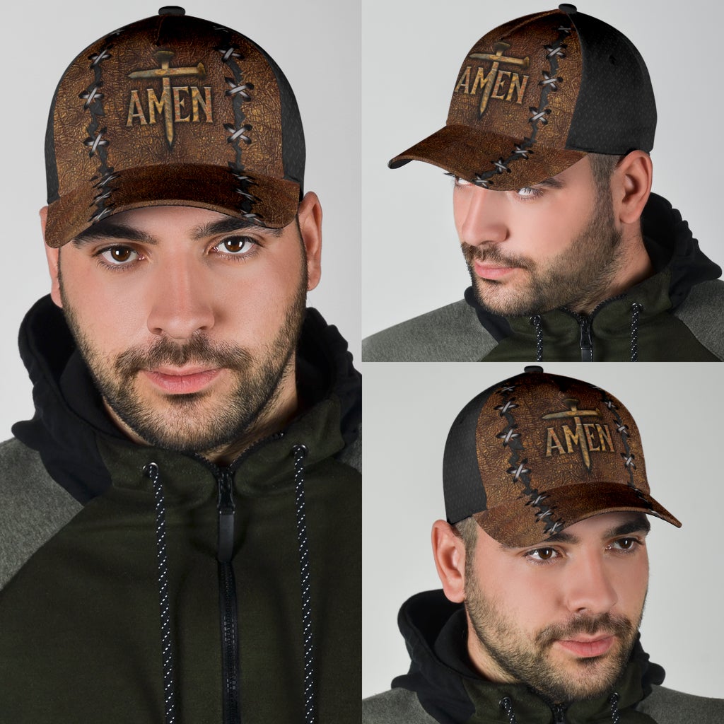 Believe In Jesus Amen Cross Faith Classic Cap For Seasonal Outings Outdoor Adventures And Daily Wear