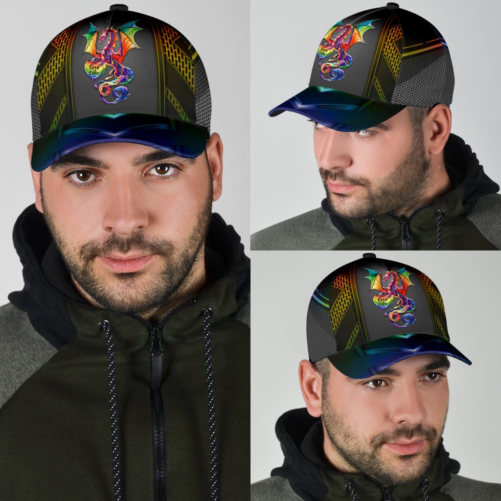 LGBT Dragon Pride Fantasy Classic Cap For Holiday Adventures Parties And Comfortable Styling