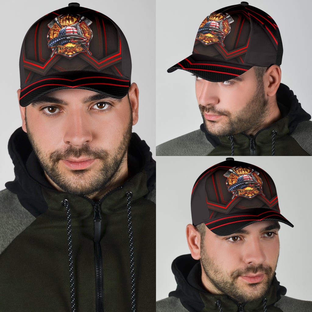 Firefighter Back The Red Support Tribute Classic Cap For Casual Travel Parties And Comfortable Outdoor Wear