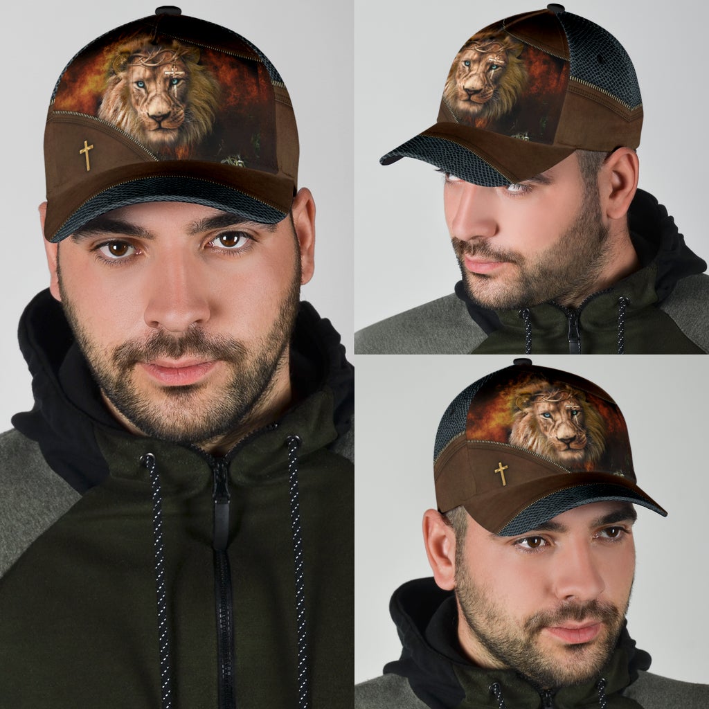 Jesus And Lion Strength Faith Classic Cap For Beach Travel Outdoor Events And Relaxed Casual Wear