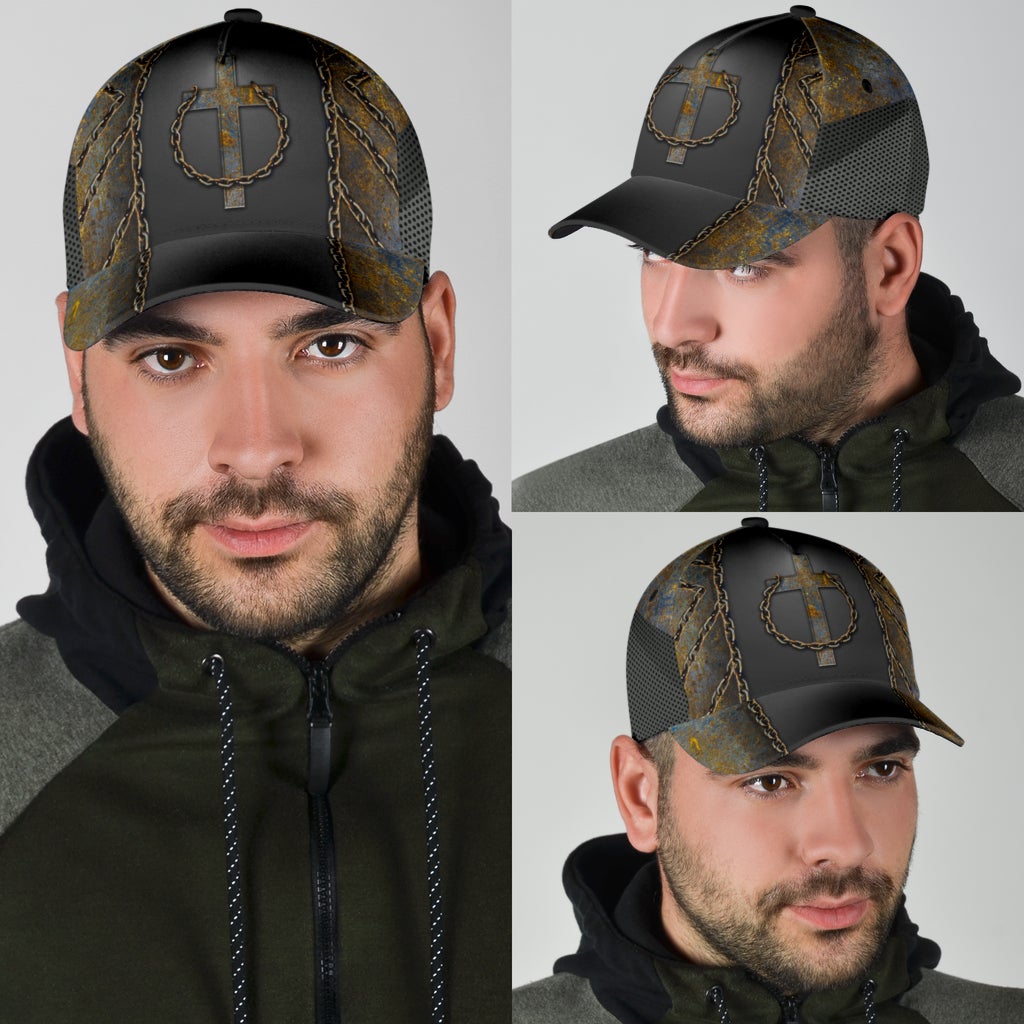 Jesus Cross Thorn Crown Faith Classic Cap For Beach Outings Holidays And Thoughtful Everyday Style